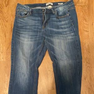 Judy Blue Cropped Fringe Denim Jeans